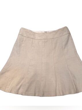 Banana Republic Beige Textured Circle Skirt
